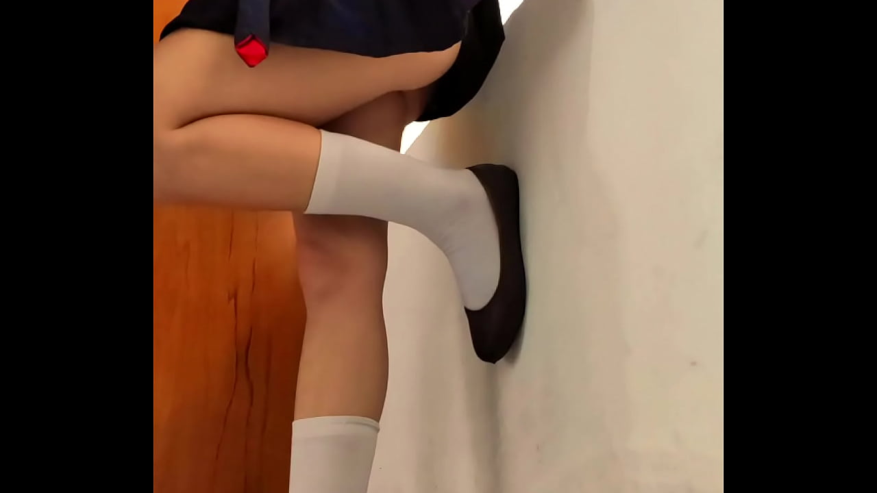 Young schoolgirl fucked and cum standing by the window in an empty classroom