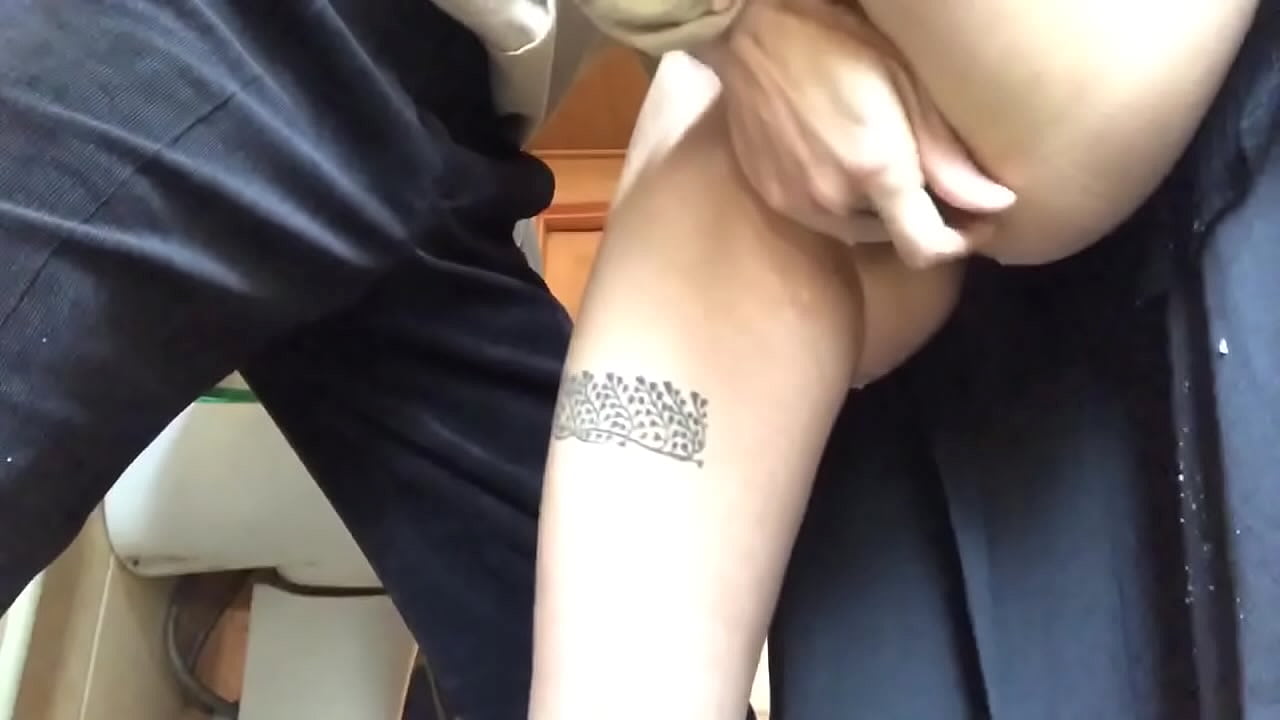 Squirt in the school toilet, a real frothy orgasm - my teacher did his best